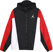 Jordan Windproof Colorblock Logo Hooded Woven Jacket Black Men’s DQ8642-010 Jordan Windproof Colorblock Logo Hooded Woven Jacket Black Men’s DQ8642-010