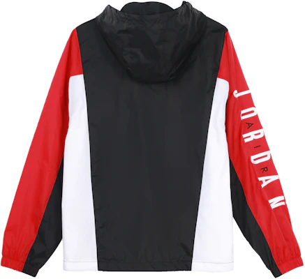 乔丹防风撞色Logo连帽编织夹克 黑色 男款 DQ8642-010 Lookbook 乔丹防风撞色Logo连帽编织夹克 黑色 男款 DQ8642-010