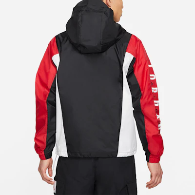 乔丹防风撞色Logo连帽编织夹克 黑色 男款 DQ8642-010 Details for 乔丹防风撞色Logo连帽编织夹克 黑色 男款 DQ8642-010