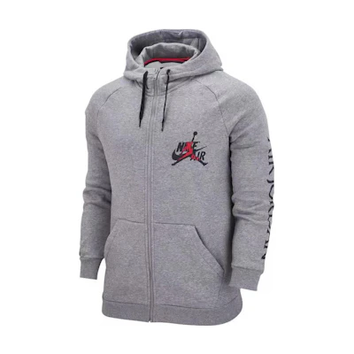 Jordan Windproof Fleece Hoodie Jacket - Gray DH9507-091