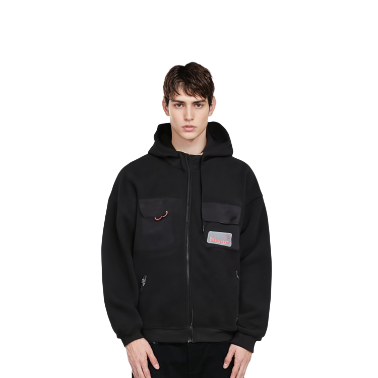 Cheap Jordan 男款防風連帽外套 - 黑色 CT3555-010