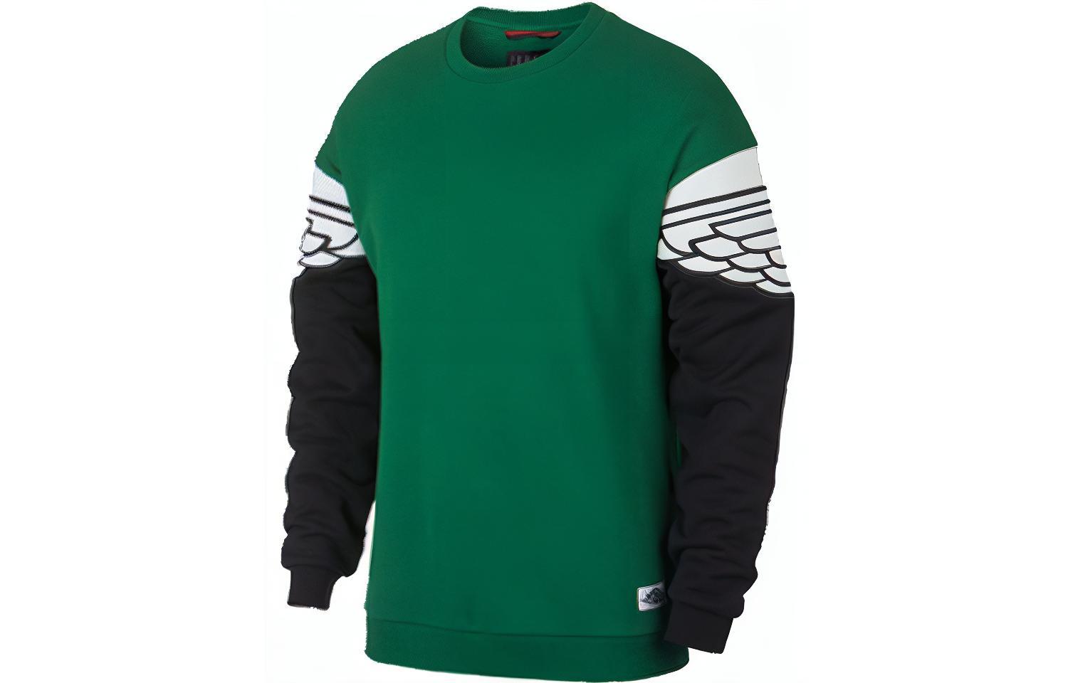 Jordan Wings Classic Crew Retro Colorblock Sweatshirt Green () AO0426-302