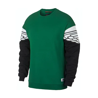 Jordan Wings Classic Crew Retro Colorblock Sweatshirt Green () AO0426-302