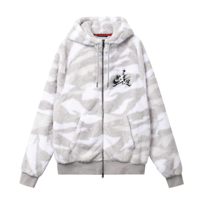 Jordan Wings Full-Zip Hoodie Jacket Loose Fit - Atmospheric Gray DO6298-100