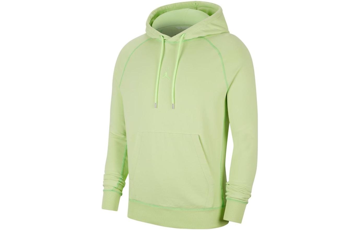 Jordan Wings Logo Pullover Hoodie Green Long Sleeve CD4567-380