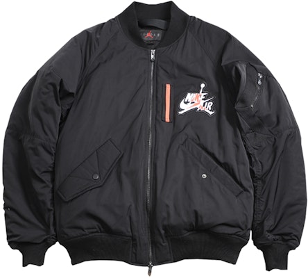 乔丹Wings MA-1黑色冬季男款印花飞行员夹克 AV2599-010 Lookbook 乔丹Wings MA-1黑色冬季男款印花飞行员夹克 AV2599-010