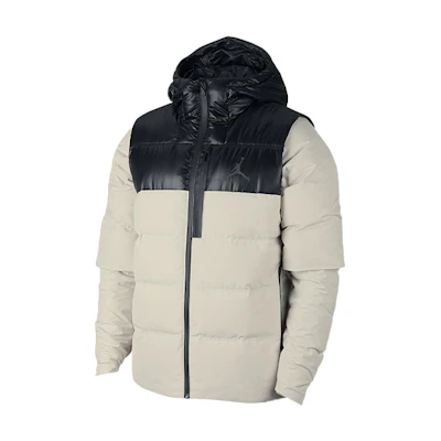 Jordan Winter Color-block Hooded Puffer Jacket White 924676-072