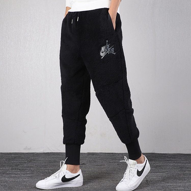 Details for Pantalones Jogger Jordan Hombre Forrados Polar Invierno Color Negro. CJ7782-010