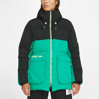 Jordan 冬季羽絨外套 黑綠拼色連帽款 CK6662-011 Purchase Jordan 冬季羽絨外套 黑綠拼色連帽款 CK6662-011