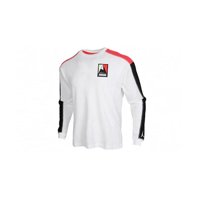 Jordan Winter Utility Logo Printed Casual Patchwork Sweatshirt White () CT3382-100