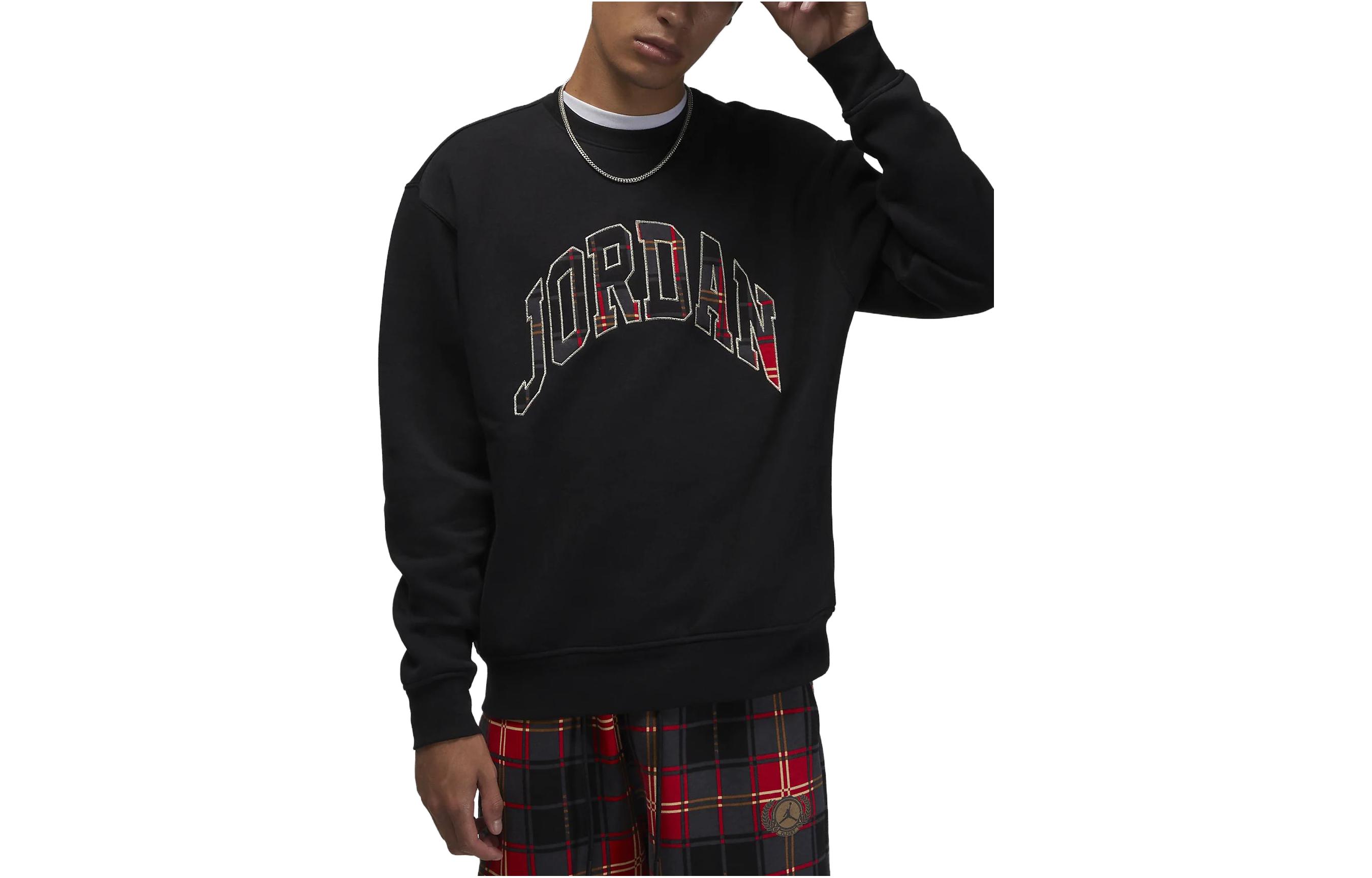 Jordan Wool Crewneck Long Sleeve Sweatshirt Black DV1574-010