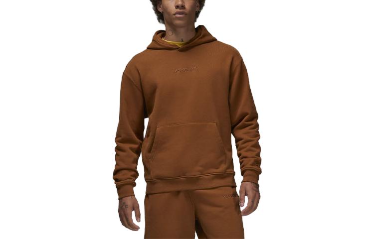 Jordan Wordmark Embroidered Sweatshirt Brown () FJ1966-281