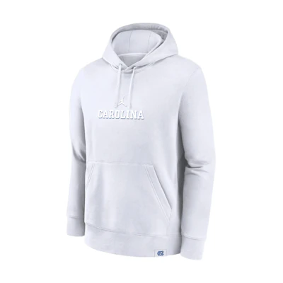 Jordan Wordmark North Carolina Tar Heels Logo Pullover Sweatshirt White 0JD110ANCN-JU7