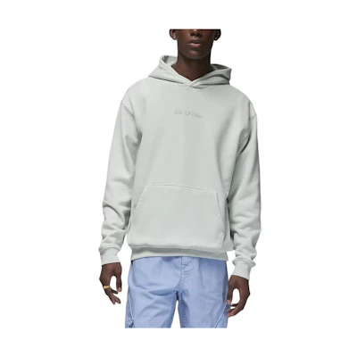 Jordan Wordmark Solid Color Silver Hoodie Long Sleeve Casual Sweatshirt FJ1967-034