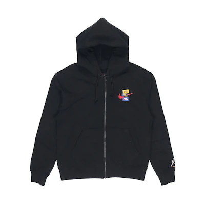 Jordan Woven Logo Hoodie Jacket Black Fall Edition DH7727-010