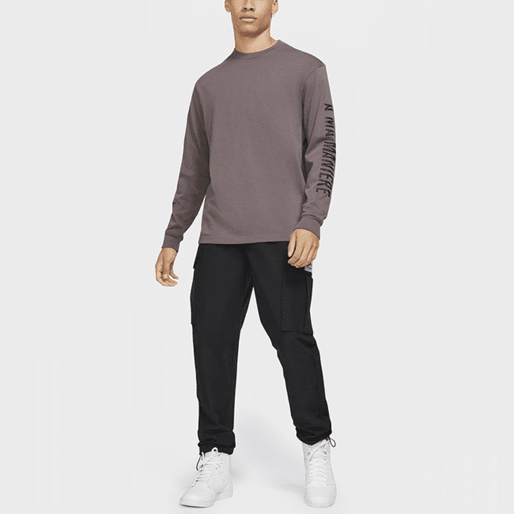 Shop 乔丹 x A Ma Maniére Air Jordan 3 标志长袖T恤 Mars Stone CV3449-281