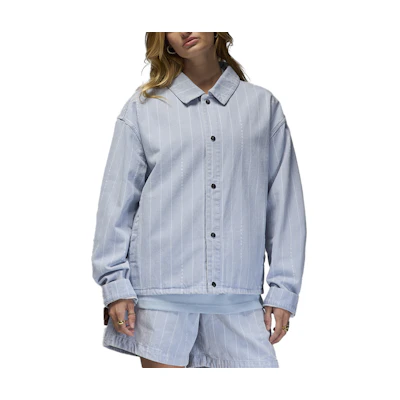 Jordan A Ma Maniére Collab Striped Long-Sleeve Jacket Unisex Light Armory Blue HF4354-440