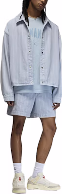 Jordan x A Ma Maniére 聯名款條紋長袖外套 中性 輕裝藍色 HF4354-440 Shop Jordan x A Ma Maniére 聯名款條紋長袖外套 中性 輕裝藍色 HF4354-440