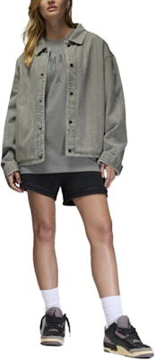 Jordan x A Ma Maniére Collab Unisex Stylish Comfort Shirt Jacket - Blue/Gray HF4354-029 Order Jordan x A Ma Maniére Collab Unisex Stylish Comfort Shirt Jacket - Blue/Gray HF4354-029