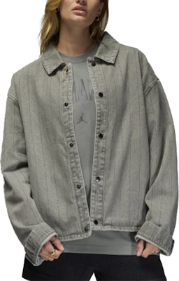 Jordan x A Ma Maniére Collab Unisex Stylish Comfort Shirt Jacket - Blue/Gray HF4354-029 Lookbook Jordan x A Ma Maniére Collab Unisex Stylish Comfort Shirt Jacket - Blue/Gray HF4354-029