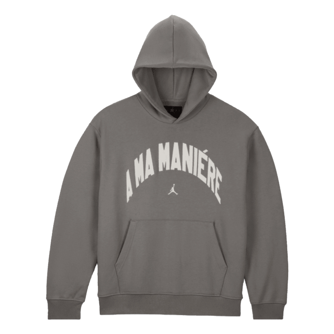 Jordan x A Ma Maniére FW24 Logo Hoodie Unisex Grey HF0540-029