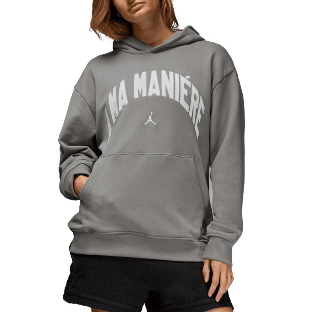 Jordan A Ma Maniére FW24 Logo Hoodie Unisex Grey HF0540-029 圖 5