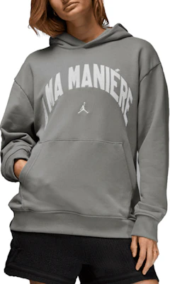 Jordan x A Ma Maniére FW24 Logo Hoodie Unisex Abu-Abu HF0540-029 Purchase Jordan x A Ma Maniére FW24 Logo Hoodie Unisex Abu-Abu HF0540-029