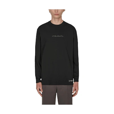 Jordan A Ma Maniére Letter Print Crewneck Long Sleeve Sweatshirt Black Men DJ9758-134