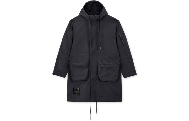 Jordan x A Ma Maniére Oversized Hooded Trench Coat Grey  Fall Edition DJ9757-010