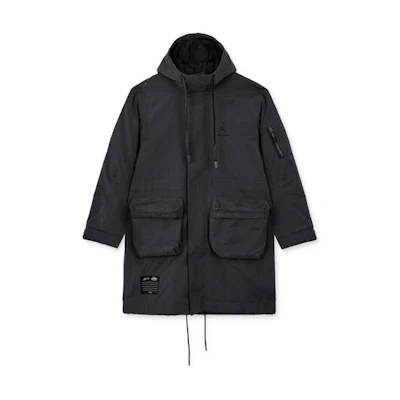 Jordan A Ma Maniére Oversized Hooded Trench Coat Grey Fall Edition DJ9757-010