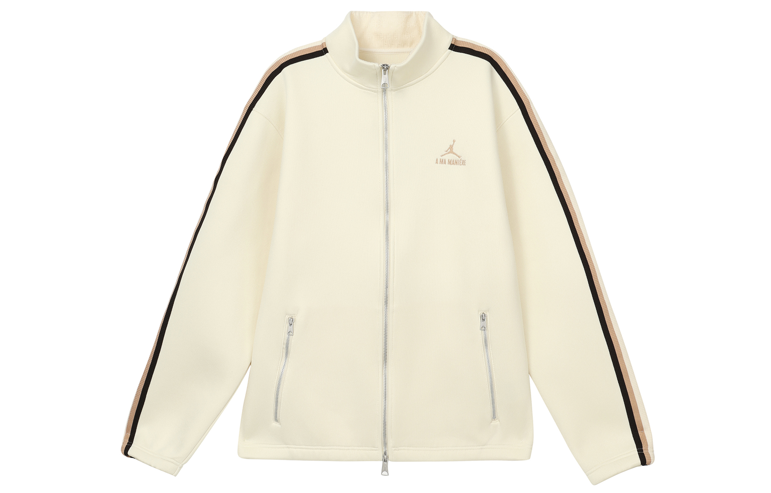Jordan A Ma Maniére SS23 Neutral Logo Embroidered Retro Colorblock Jacket Sail DX5652-113