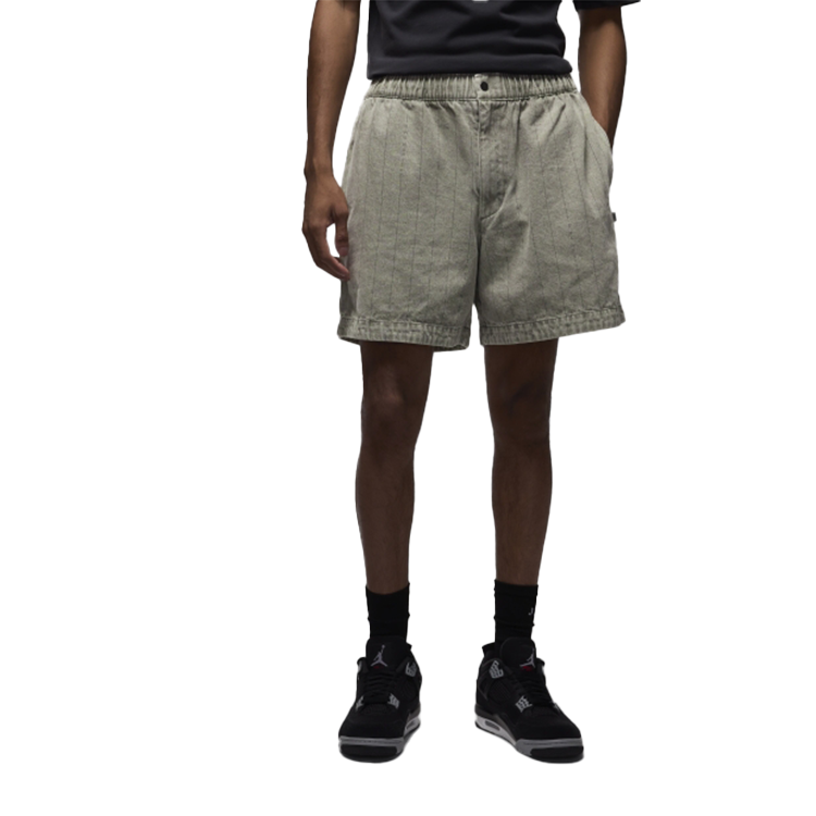 Jordan x A Ma Maniére Striped Stylish Comfort Lace-Up Shorts Men’s Teal Grey HF0537-029