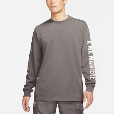 Jordan x A Ma Maniere L/S T-Shirt Grey Shop Jordan x A Ma Maniere L/S T-Shirt Grey