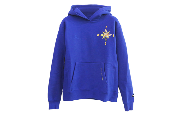 Jordan x All-Star Artist Retro Sweatshirt Blue Vintage Print Pullover CW1121-495