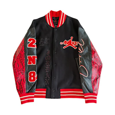 Jordan Awake NY Letter Print Black Long Sleeve Baseball Jacket Unisex FQ5440-657