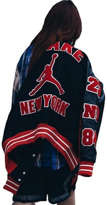 乔丹x Awake NY 字母印花黑色长袖棒球夹克 男女款 FQ5440-657 Purchase 乔丹x Awake NY 字母印花黑色长袖棒球夹克 男女款 FQ5440-657