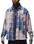Shop Jordan x Awake NY Plaid Button-Up Long-Sleeve Shirt Navy Unisex Casual Style FQ5454-498