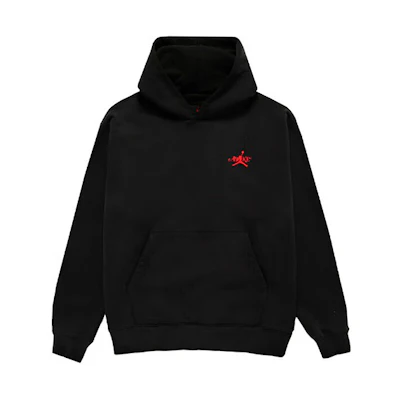 Jordan Awake NY SS24 Logo Embroidered Hoodie Black Long Sleeve Casual. FQ5444-010