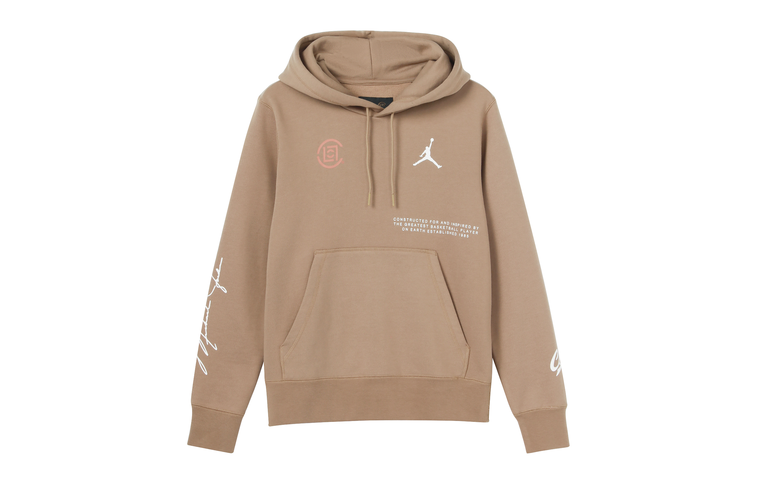 Jordan x CLOT Logo Print Pullover Hoodie Asia Cantina Brown () AR8396-213