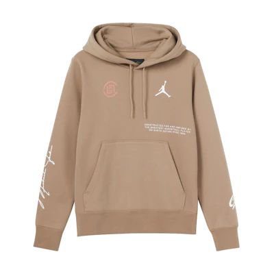 Jordan CLOT Logo Print Pullover Hoodie Asia Cantina Brown () AR8396-213