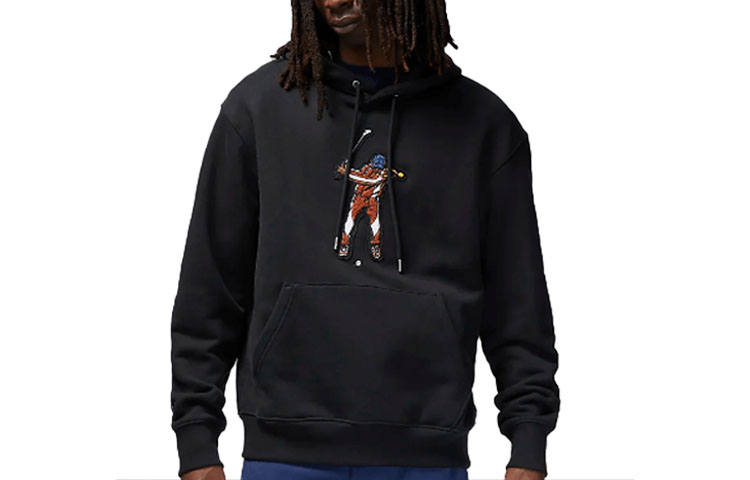 Jordan Eastside Golf FW22 Embroidered Graphic Hoodie Black ( US Version) DV1887-010