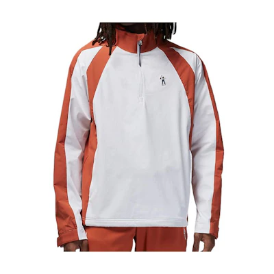 Jordan Eastside Golf Logo Zip-Up Jacket White/Orange Asia Edition DV1883-100