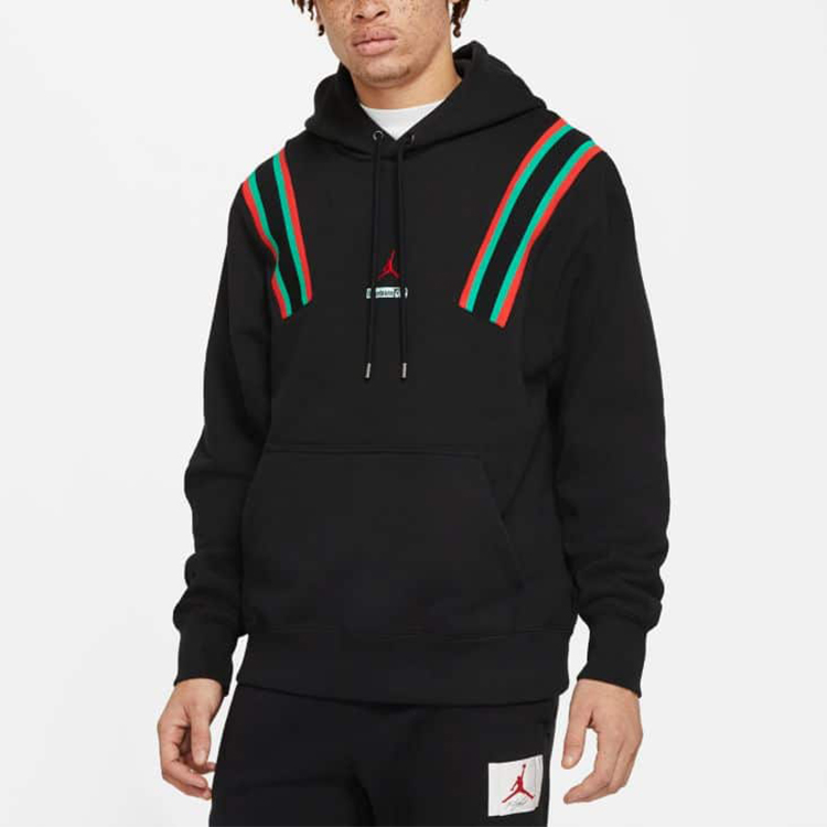 Shop 乔丹联名FACETASM黑色条纹背印连帽衫（亚洲版） DC4644-010