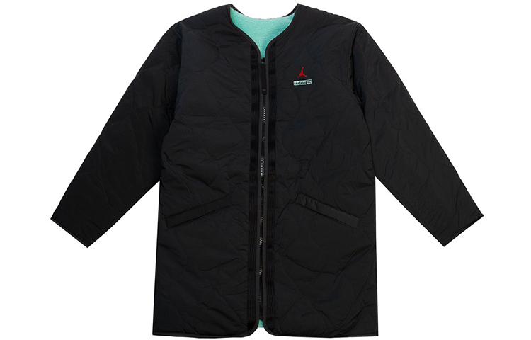Shop Jordan x FACETASM 可翻面羊羔絨外套 黑色 - 亞洲冬季特別版 DC4637-022