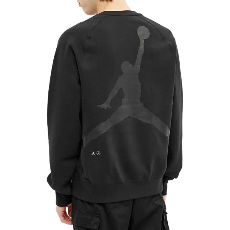 Jordan Fragment Design Black Crewneck Sweatshirt Casual Comfort Style DA2990-010 圖 4