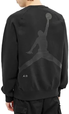 Jordan x Fragment Design Black Crewneck Sweatshirt Gaya Kasual Nyaman DA2990-010 Shop Jordan x Fragment Design Black Crewneck Sweatshirt Gaya Kasual Nyaman DA2990-010