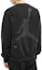 Shop Jordan x Fragment Design Black Crewneck Sweatshirt Gaya Kasual Nyaman DA2990-010