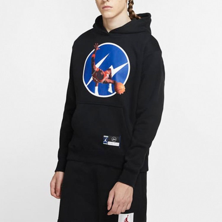 Purchase Jordan x Fragment Design Sweatshirt Hitam Pullover Nyaman Fashionable DA2992-010