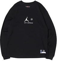 Jordan x Fragment Design Crewneck Long Sleeve Tee Black (Asia Version) DA2982-010 Jordan x Fragment Design Crewneck Long Sleeve Tee Black (Asia Version) DA2982-010