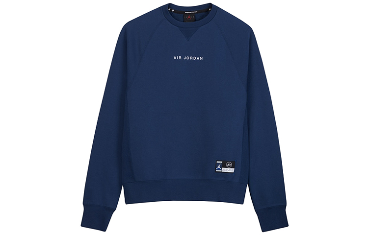 Jordan x Fragment Design Pullover Crewneck Sweatshirt Blue Unisex DA2989-414
